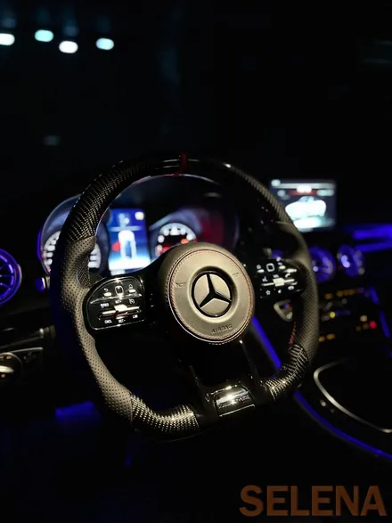 w205 c클래스 카브리올레 신형핸들 64색엠비언트 튜닝 총집합 풀세트!! 장착!!