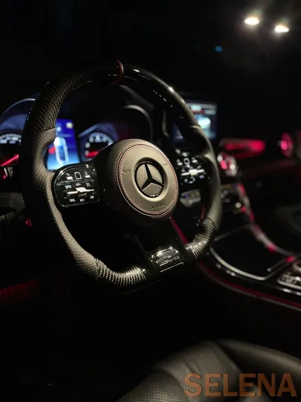 w205 c클래스 카브리올레 신형핸들 64색엠비언트 튜닝 총집합 풀세트!! 장착!!