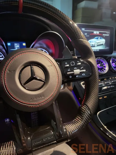 w205 c클래스 카브리올레 신형핸들 64색엠비언트 튜닝 총집합 풀세트!! 장착!!