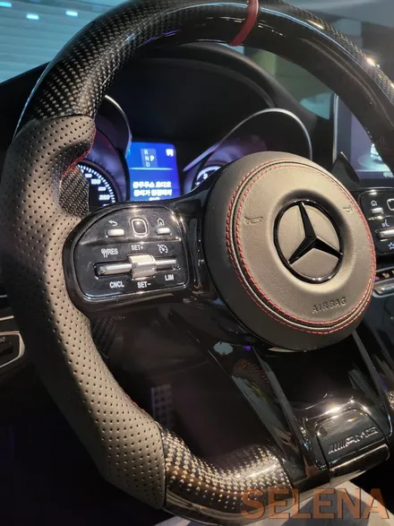w205 c클래스 카브리올레 신형핸들 64색엠비언트 튜닝 총집합 풀세트!! 장착!!
