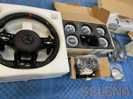 w205 c클래스 카브리올레 신형핸들 64색엠비언트 튜닝 총집합 풀세트!! 장착!!