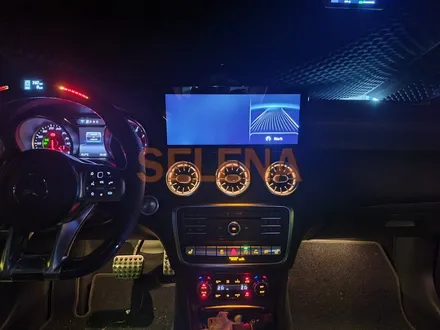 w176 a클래스  a45amg 순정형 송풍구 엠비언트 + 안드로이드오토 + 신형핸들 시공!! cla , gla , 45amg 레트로핏 드레스업