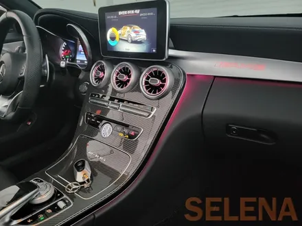 벤츠 w205 c63amg 실내 64색 송풍구 엠비언트 그리고 최신형키 컨버전 순정형 코딩