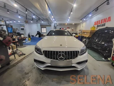w205 c클래스 카브리올레 신형핸들 64색엠비언트 튜닝 총집합 풀세트!! 장착!!