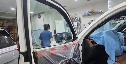 무쏘 제거썬팅 후 루마 버텍스 1100/900 시공! 전면 시인성 미쳤습니다 / 서울 금천구 시흥동
