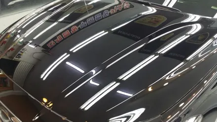 아반떼 블랙브러쉬 본넷미러 포인트랩핑 그랜져ig본넷ppf / 경기광주 능평동