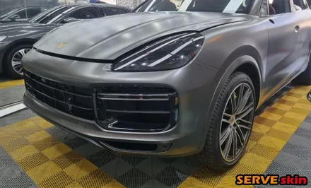 [경기광주] 포르쉐 카이엔 전체 랩핑시공 3M 사틴그레이 / 경기광주 능평동
