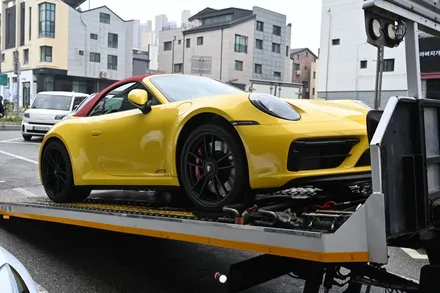 화려한 색상의 레이싱 옐로 911gts 틴팅과 ppf 시공을 원스톱으로! / 동탄,수원,오산