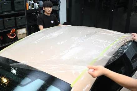 동탄PPF 타이칸 커피베이지 스텍PPF로 완벽하게 도장 보호! / 동탄,수원,오산