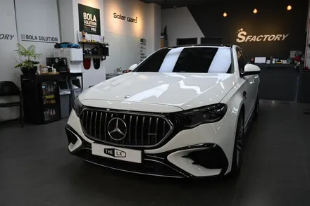 한달만의 재방문, 벤츠E53AMG 기존썬팅 제거 후 솔라가드 퀀텀으로완벽변신 / 동탄 영천동