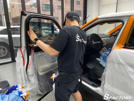 레인지로버 이보크 솔라가드 재시공 차콜틴팅 가성비 끝판왕!! / 동탄,수원,오산