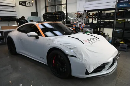 911 GTS 전면유리 보호, STEK 다이노탑 윈쉴드 시공 / 동탄 영천동