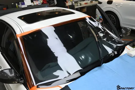 솔라가드프리미엄 BMW 320d 차량에 전면부분 제니스IR썬팅 시공 / 동탄,수원,오산