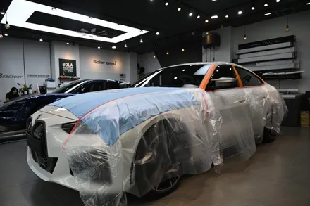 더엘엑스 BMW i4 M50 전기차량에 최상급 LX썬팅으로 / 동탄,수원,오산