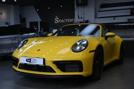 화려한 색상의 레이싱 옐로 911gts 틴팅과 ppf 시공을 원스톱으로! / 동탄,수원,오산