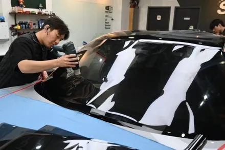 포르쉐 타이칸 스포츠 투리스모 차량의 신차패키지 시공기 / 동탄,수원,오산