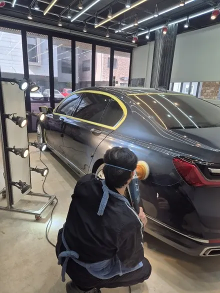 신곡동광택 유리막코팅 BMW 7시리즈 시공 전문 업체! / 경기 의정부