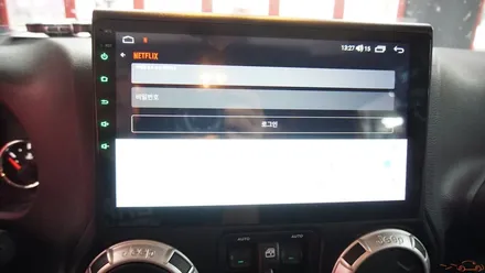 <광주 수입차 안드로이드 올인원>지프 랭글러 사하라 전용 안드로이드 올인원 (전용 10인치)