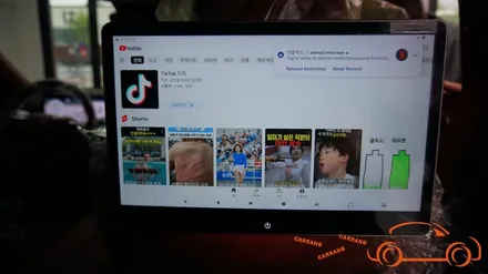 =광주 후석 모니터 시공= GV80 후석 모니터 노바 X13 신제품 시공
