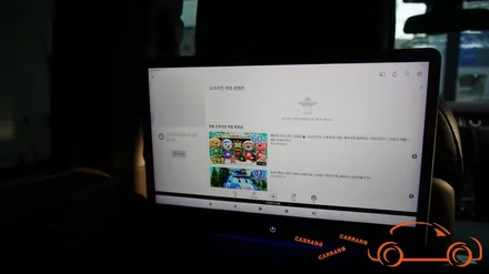 <광주 수입차 후석 모니터>레인지 로버 보그 후석 모니터 노바 X13 시공