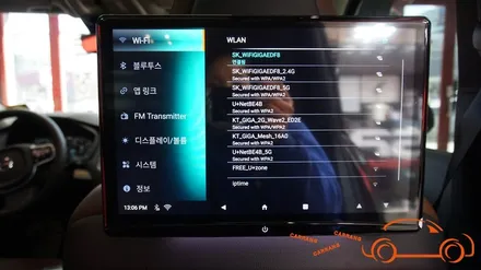 <광주 수입차 후석 모니터>볼보 XC 90 리어 모니터 시공