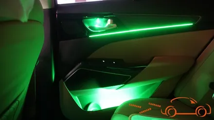 <광주 순정 연동 앰비언트>K7 프리미어 순정 연동 앰비언트 추가 (도어 캐치, 도어 포켓)+ LED 컵 플레이트 + LED 도어 스커프 시공