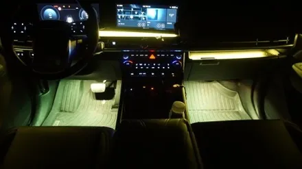 =광주 순정 연동 앰비언트= 싼타페 MX5 순정 연동 앰비언트 + 1열 외캐치(아웃사이드 핸들) 2열에 이식