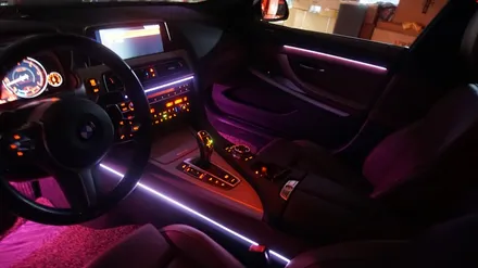 <광주 수입차 앰비언트>BMW 640D RGB 앰비언트 시공