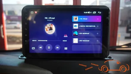 <광주 안드로이드 올인원>포터 상단 매립 9인치 안드로이드 올인원 시공 + AHD 후방 카메라 교체 + 하이패스 단말기