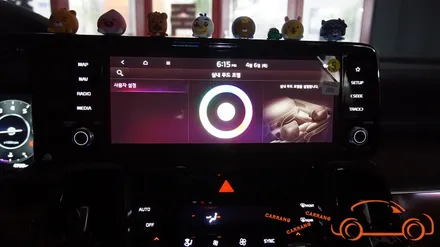 <광주 앰비언트 시공>쏘렌토 MQ4 기어 다이얼 순정 연동 앰비언트 + 컵 플레이트 LED + 트렁크 식빵 등