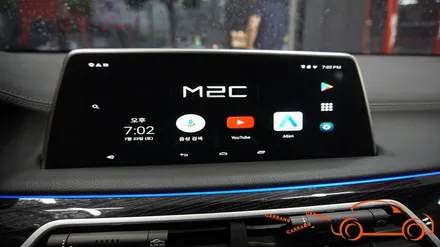 <광주 M2C 시공>BMW 740 M2C 200A 시공 + 순정 리어 모니터 연동