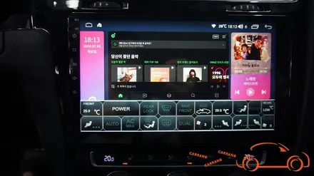 <광주 안드로이드 올인원>골프  전용 모터스 밸류 안드로이드 올인원 10인치 시공