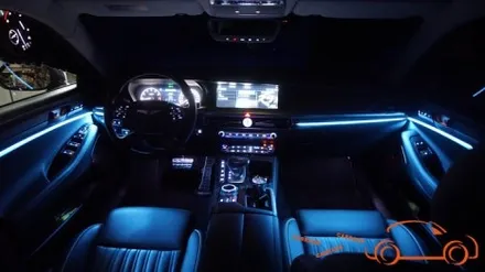 <광주 순정 엠비언트>제네시스 G90 순정 엠비언트 광량업!