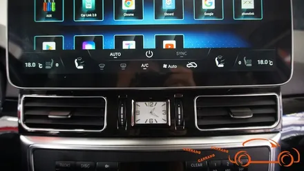 <광주 수입차 안드로이드 올인원>벤츠 ML350 카나로 12.3인치 X플러스 안드로이드 올인원 시공