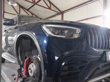 #휠  벤츠 GLC63 amg 8기통 블랙휠 도색휠 복원작업차 에스휠을 찾아주셧습니다. / 대구 북구 태전동