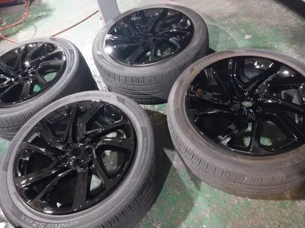 #휠 랜지로버 21인치 순정휠 대구휠복원 (블랙유광과 캘리퍼 노랑도색) - S WHEEL. / 대구 북구 태전동