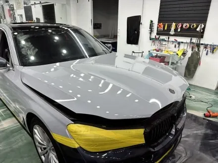 동탄 bmw 7시리즈 740 3m 쿨그레이 전체랩핑 루프스킨 시공 / 수원시 영통구 매탄동