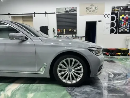 동탄 bmw 7시리즈 740 3m 쿨그레이 전체랩핑 루프스킨 시공 / 수원시 영통구 매탄동