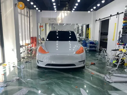[수원랩핑] 테슬라 모델Y 크레용랩핑 그레이랩핑 시공 / 수원시 영통구 매탄동