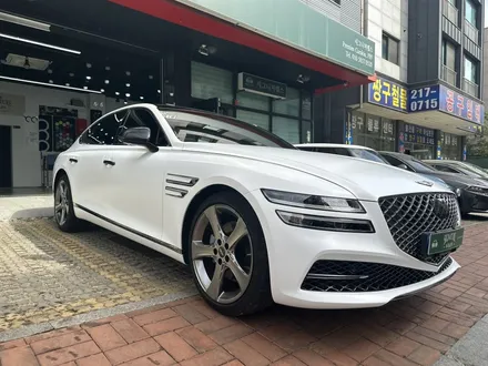 [수원랩핑]에이버리 사틴화이트 제네시스 G80랩핑 / 수원시 영통구 매탄동