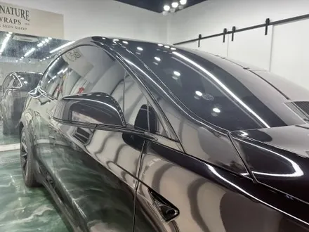 테슬라 Model x 유광 제트블랙 랩핑! 도어 안쪽까지 색상변경!! / 수원시 영통구 매탄동