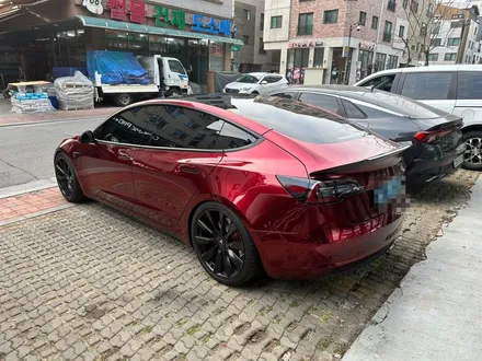 [수원랩핑]테슬라 모델3 고광택 블러드 레드랩핑 시공으로 강렬하게!! / 수원시 영통구 매탄동