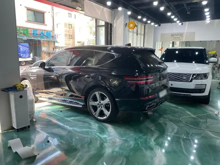 제네시스 GV80 동탄 크롬죽이기 카본 부분랩핑 / 수원시 영통구 매탄동