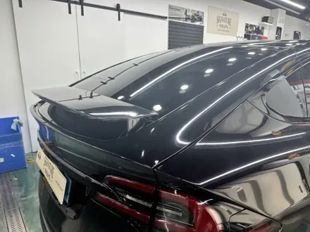테슬라 Model x 유광 제트블랙 랩핑! 도어 안쪽까지 색상변경!! / 수원시 영통구 매탄동
