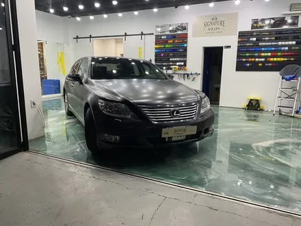 용인랩핑 렉서스 LS460 3M사틴블랙 전체랩핑 시공 / 수원시 영통구 매탄동