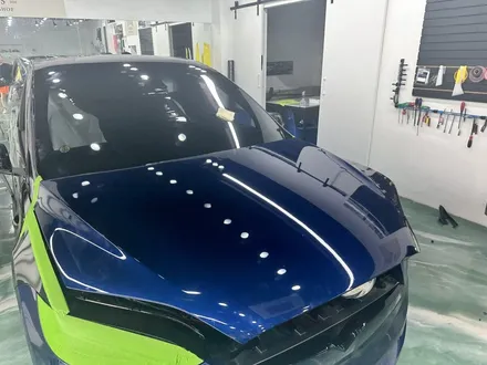테슬라 Model x 유광 제트블랙 랩핑! 도어 안쪽까지 색상변경!! / 수원시 영통구 매탄동