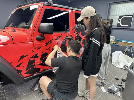 지프 랭글러 루비콘 데칼 랩핑으로 개성 있게 만들기 / 수원시 영통구 매탄동