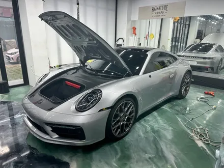 수원 포르쉐 911랩핑 이노즈텍 마이애미블루 변경하는 방법!! / 수원시 영통구 매탄동