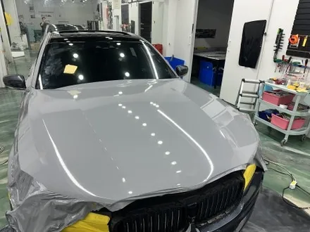 동탄 bmw 7시리즈 740 3m 쿨그레이 전체랩핑 루프스킨 시공 / 수원시 영통구 매탄동