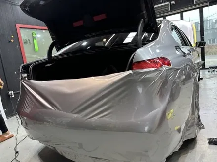 영종도 랩핑 BMW G11 7시리즈 / 비닐프로그유니콘실버/글라스틴트 레이니블루 썬팅/ 크롬죽이기 / 인천 중산동